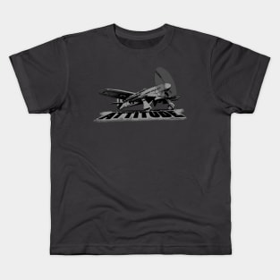 Tailwheel Aircraft with Attitude Kids T-Shirt